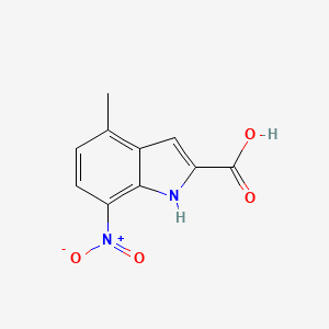 molecular formula C10H8N2O4 B1591883 4-甲基-7-硝基-1H-吲哚-2-羧酸 CAS No. 289483-79-0