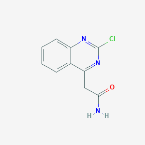 molecular formula C10H8ClN3O B1591884 2-(2-氯喹唑啉-4-基)乙酰胺 CAS No. 425638-74-0