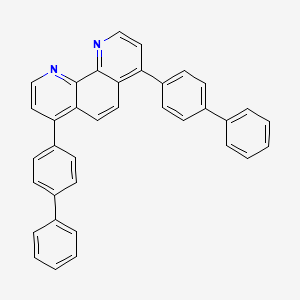 molecular formula C36H24N2 B1591911 4,7-Di([1,1'-biphenyl]-4-yl)-1,10-phenanthroline CAS No. 96710-07-5