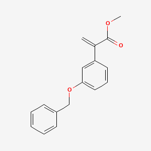 molecular formula C17H16O3 B1591913 2-(3-(苯氧基)苯基)丙烯酸甲酯 CAS No. 556109-76-3