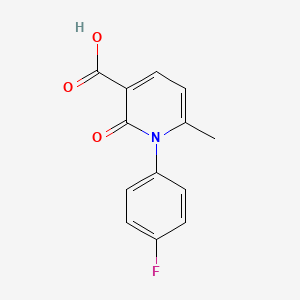 molecular formula C13H10FNO3 B1591924 1-(4-Fluorophenyl)-6-methyl-2-oxo-1,2-dihydropyridine-3-carboxylic acid CAS No. 888721-65-1