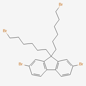 molecular formula C25H30Br4 B1591939 2,7-二溴-9,9-双(6-溴己基)芴 CAS No. 570414-33-4