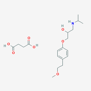 molecular formula C19H31NO7 B159195 琥珀酸美托洛尔 CAS No. 207983-04-8