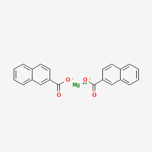molecular formula C22H14MgO4 B1591955 Magnesium naphthenate CAS No. 68424-71-5
