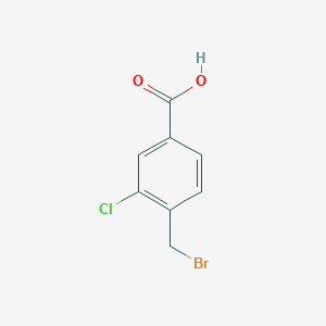 molecular formula C8H6BrClO2 B1591972 4-(Bromomethyl)-3-chlorobenzoic acid CAS No. 467442-07-5
