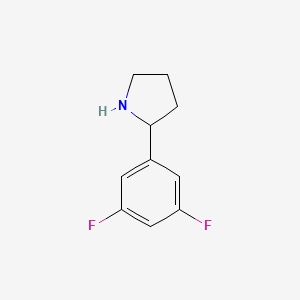 molecular formula C10H11F2N B1591993 2-(3,5-Difluorophenyl)pyrrolidine CAS No. 886503-11-3
