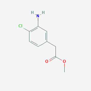 B1592015 Methyl 2-(3-amino-4-chlorophenyl)acetate CAS No. 59833-69-1