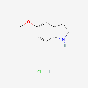 molecular formula C9H12ClNO B1592018 5-Methoxyindoline hydrochloride CAS No. 4770-39-2