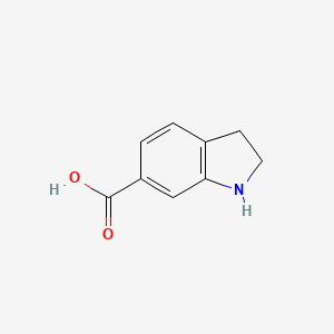 molecular formula C9H9NO2 B1592021 2,3-Dihydro-1H-indole-6-carboxylic acid CAS No. 732922-86-0