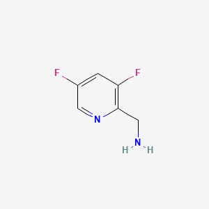 molecular formula C6H6F2N2 B1592030 (3,5-二氟吡啶-2-基)甲胺 CAS No. 771574-56-2