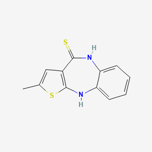 molecular formula C12H10N2S2 B1592031 2-Methyl-5,10-dihydrothieno[3,2-c][1,5]benzodiazepine-4-thione CAS No. 612507-13-8