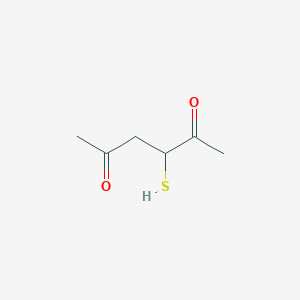 molecular formula C6H10O2S B1592039 3-Sulfanylhexane-2,5-dione CAS No. 53670-54-5
