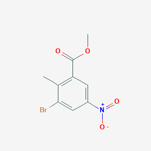molecular formula C9H8BrNO4 B1592056 Methyl 3-bromo-2-methyl-5-nitrobenzoate CAS No. 885519-05-1