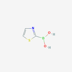 molecular formula C3H4BNO2S B1592062 噻唑-2-基硼酸 CAS No. 389630-95-9