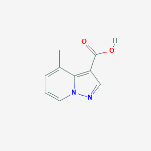 molecular formula C9H8N2O2 B1592089 4-Methylpyrazolo[1,5-a]pyridine-3-carboxylic acid CAS No. 143803-93-4