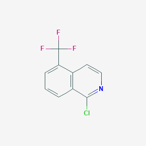 molecular formula C10H5ClF3N B1592100 1-Chloro-5-(trifluoromethyl)isoquinoline CAS No. 435278-04-9