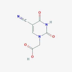 molecular formula C7H5N3O4 B1592158 (5-氰基-2,4-二氧代-3,4-二氢嘧啶-1(2H)-基)乙酸 CAS No. 56673-29-1