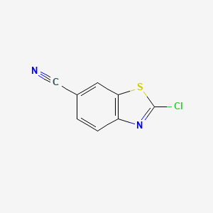 B1592160 2-Chlorobenzothiazole-6-carbonitrile CAS No. 80945-83-1
