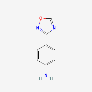 molecular formula C8H7N3O B1592163 4-(1,2,4-噁二唑-3-基)苯胺 CAS No. 59908-70-2