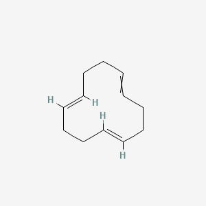 molecular formula C12H18 B1592173 反反反-1,5,9-环十二三烯 CAS No. 676-22-2