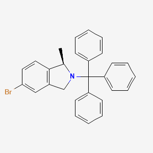 molecular formula C28H24BrN B1592176 (1r)-5-Bromo-1-methyl-2-trityl-2,3-dihydro-1h-isoindole CAS No. 194805-14-6