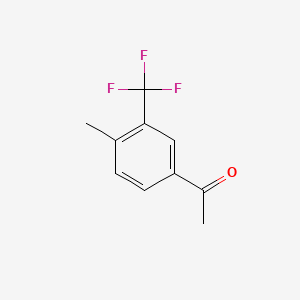 molecular formula C10H9F3O B1592181 4'-Methyl-3'-(trifluoromethyl)acetophenone CAS No. 851262-98-1