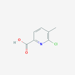 molecular formula C7H6ClNO2 B1592206 6-氯-5-甲基吡啶-2-甲酸 CAS No. 1166828-13-2