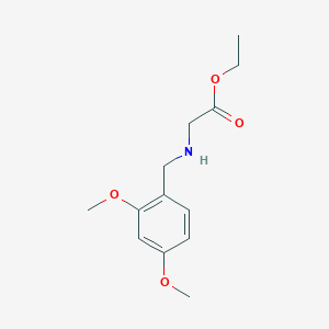 molecular formula C13H19NO4 B1592222 N-(2,4-二甲氧基苄基)甘氨酸乙酯 CAS No. 95218-34-1