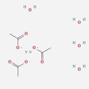molecular formula C6H17O10Y B1592241 Yttrium(III) acetate tetrahydrate CAS No. 207801-28-3