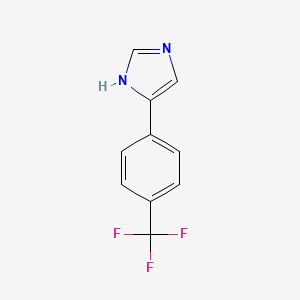 molecular formula C10H7F3N2 B1592254 4-(4-(三氟甲基)苯基)-1H-咪唑 CAS No. 37148-86-0