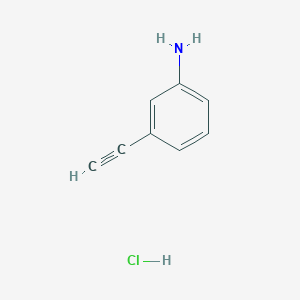 molecular formula C8H8ClN B1592262 3-乙炔基苯胺盐酸盐 CAS No. 207226-02-6