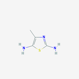 molecular formula C4H7N3S B1592274 4-Methylthiazole-2,5-diamine CAS No. 1076197-50-6