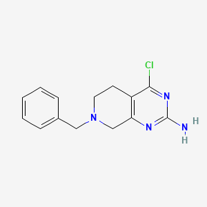 B1592295 7-Benzyl-4-chloro-5,6,7,8-tetrahydropyrido[3,4-D]pyrimidin-2-amine CAS No. 859825-79-9