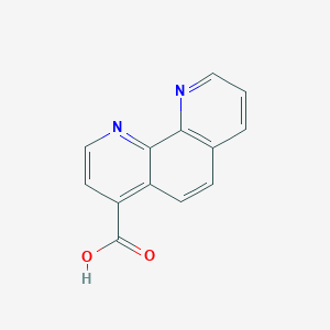 molecular formula C13H8N2O2 B1592297 1,10-菲咯啉-4-羧酸 CAS No. 31301-27-6