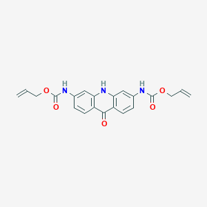 molecular formula C21H19N3O5 B015923 2,7-双(丙氧羰基氨基)-9(10H)吖啶 CAS No. 887353-18-6