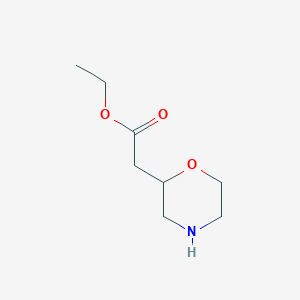 B1592329 Ethyl 2-(morpholin-2-yl)acetate CAS No. 503601-25-0