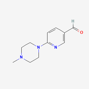 molecular formula C11H15N3O B1592332 6-(4-甲基哌嗪-1-基)烟酰醛 CAS No. 261715-38-2