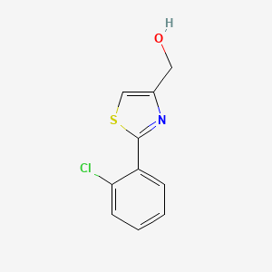 molecular formula C10H8ClNOS B1592365 (2-(2-氯苯基)噻唑-4-基)甲醇 CAS No. 639517-86-5