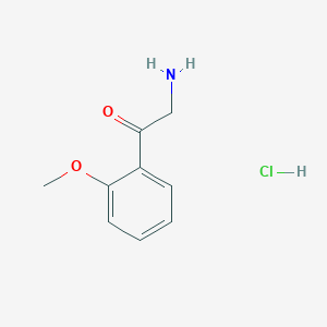 molecular formula C9H12ClNO2 B1592369 2-Amino-1-(2-methoxyphenyl)ethanone hydrochloride CAS No. 34589-97-4