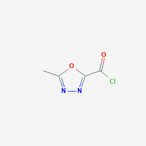 molecular formula C4H3ClN2O2 B1592376 5-Methyl-1,3,4-oxadiazole-2-carbonyl chloride CAS No. 889131-28-6