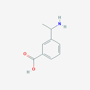 molecular formula C9H11NO2 B1592386 3-(1-氨基乙基)苯甲酸 CAS No. 788133-22-2