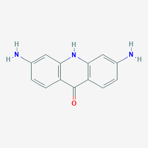 molecular formula C13H11N3O B015924 3,6-DIAMINO-9(10H)-ACRIDONE CAS No. 42832-87-1