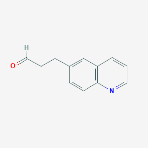 molecular formula C12H11NO B1592402 3-(喹啉-6-基)丙醛 CAS No. 476660-18-1
