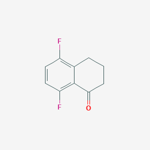 molecular formula C10H8F2O B1592405 5,8-Difluoro-3,4-dihydro-1(2h)-naphthalenone CAS No. 501373-03-1