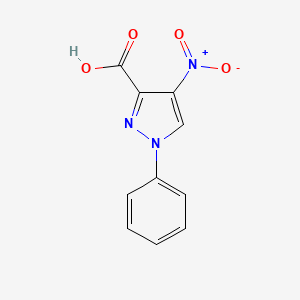 molecular formula C10H7N3O4 B1592411 4-Nitro-1-phenyl-1H-pyrazole-3-carboxylic acid CAS No. 701917-03-5