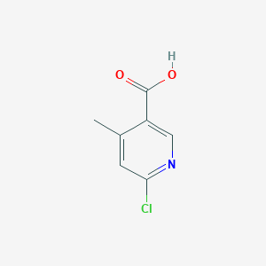 molecular formula C7H6ClNO2 B1592479 6-氯-4-甲基烟酸 CAS No. 503555-50-8