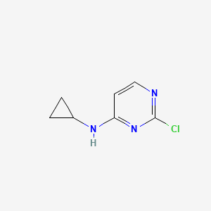 molecular formula C7H8ClN3 B1592482 2-氯-N-环丙基嘧啶-4-胺 CAS No. 945895-52-3