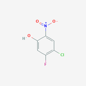 molecular formula C6H3ClFNO3 B1592491 4-氯-5-氟-2-硝基苯酚 CAS No. 345-25-5