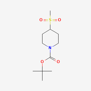 molecular formula C11H21NO4S B1592492 叔丁基4-(甲磺酰基)哌啶-1-羧酸酯 CAS No. 189205-49-0