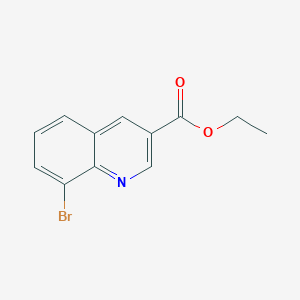 molecular formula C12H10BrNO2 B1592497 8-溴喹啉-3-羧酸乙酯 CAS No. 347146-14-9
